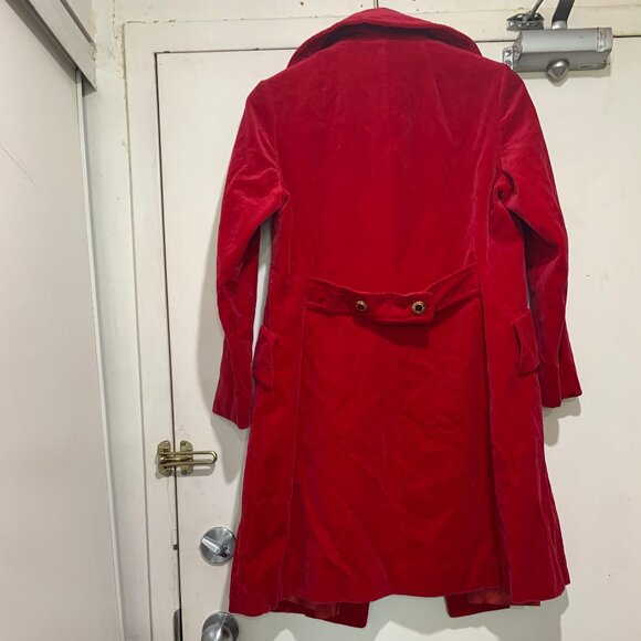 VINTAGE SURREY CLASSICS DOUBLE BREAST VELVET COTTON COATS SIZE S - Picture 8 of 13